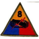 WWII 8th Armor Division Patch