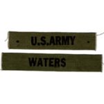 1960's US Army Branch & Name Strip Set