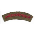WWII American Embassy English Made Tab / Patch