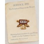 WWI Or WWII New Old Stock / NOS Artillery Three Star Son In Service Sweetheart / Patriotic Pin