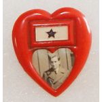 WWII Son In Service Celluloid / Bakelite Sweetheart / Patriotic Pin