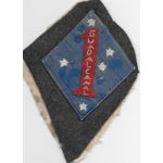 WWII - Occupation Chinese Brocade Raw Silk 1st Marine Division Identified Patch