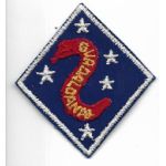 WWII US Marine Corps 2nd Division 1st Type Patch On Twill