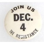 Vietnam Join The Resistance Dec 4th Anti-War Pin