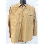 WWII U-Boat Skipper Hermann Hoffman's Captured And Signed Kreigsmarine Tropical Issue Shirt