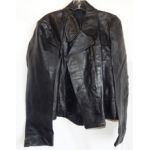 Pre-WWII German New Old Stock NSKK  Black Leather Motorcycle Jacket