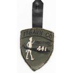 Vietnam Martha Raye's 176th Aviation Co MINUTEMEN Pocket Hanger With Call Sign Patch