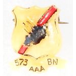 WWII 573rd Anti-Aircraft Artillery Theatre Made Plastic DI