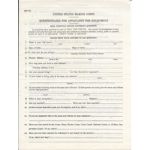 Pre-WWII US Marine Corps Questionnaire For Enlistment