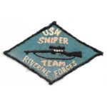 Vietnam US Navy Riverine Forces Sniper Team Patch