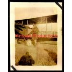 WWI Pilot with Aircraft