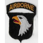 WWII 101st Airborne Division One Piece Greenback Patch