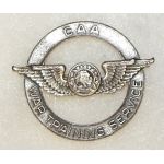 WWII CAA War Training Service Cap Badge