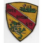 Vietnam US Navy River Division 573 Japanese Made Patch