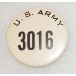 WWII US Army Numbered Celluloid Workers Badge