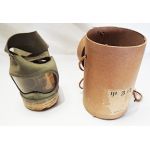 WWII Japanese home front gask mask and carrier