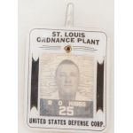 St Louis Ordnance Plant 1950's Employee ID Badge
