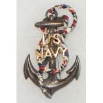Incredible US Navy Anchor Sweetheart Pin