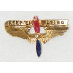 WWII AAF Keep 'Em Flying Patriotic / Sweetheart Pin