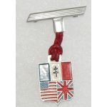 WWII Free French Forces Allied Flags Patriotic Pin