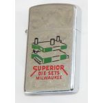 1959 Superior Die Set Milwaukee Advertising Zippo