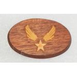 WWII Wooden AAF Sweetheart / Patriotic Pin