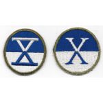 WWII X / 10th Corps Patch Set