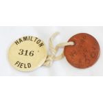 WWII AAF 114th Bomb Squadron Hamilton Field ID Badge