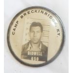 WWII Camp Breckinridge Kentucky Photo ID Badge