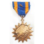 WWII Air Medal With Oak Leaf Cluster & Wrapped Broach Medal