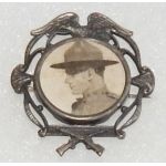 WWI Doughboy Photo Sweetheart/ Patriotic Pin