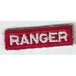 WWII Ranger Red And White Tab / Patch