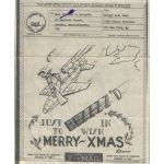 WWII V-1 Buzz Bomb US Coast Guard Rescue Flotilla Xmas V-Mail