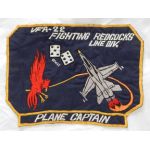 VFA-22 FIGHTING REDCOCKS Plane Captain Back Size Squadron Patch