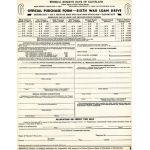 WWII Unused 6th War Loan Drive - Federal Reserve Bank Of Cleveland Purchase Form