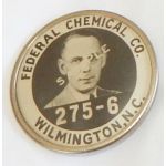 WWII Federal Chemical Company Wilmington NC Home Front Employee ID Badge