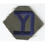 WWII 26th Division Patch On Gaberdine