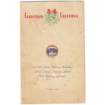 501st Parachute Infantry Battalion School Troops Infantry School Christmas 1946 Menu & Roster