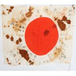WWII Japanese Army Mr Ayusawa Blood Stained Signed Flag