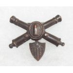 WWI Or Before Coast Artillery Adjutant Detachment Officers Collar Device