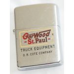 Garwood St Paul Truck Equipment OR Cote Company Advertising Zippo Lighter