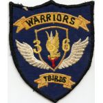 Vietnam 336th Aviation Company WARRIORS TBIRDS Pocket Patch