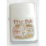 1963 Pixy-Pak All-Jersey Milk Advertising Zippo Lighter