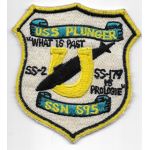 1960's US Navy SSN-595 USS Plunger  Submarine Patch