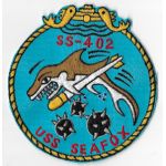 1960's US Navy SS-402 USS Seafox Japanese Made Submarine Patch