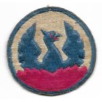 WWII Southeast Asia Command Reverse Direction Shoulder Patch