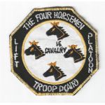 Vietnam D troop Lift Platoon 16th Cavalry THE FOUR HORSEMAN Pocket Patch