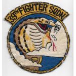 Korean War US Air Force 39th Fighter Squadron Japanese Made Patch