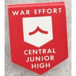 WWII Central High School War Effort Home Front Pin