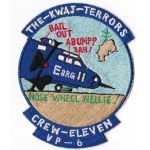 1950's-60's US Navy The-Kwaj-Terrors VP-6 Crew 11 Japanese Made Squadron Patch